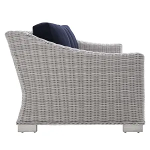 Conway Sunbrella Outdoor Patio Wicker Rattan 4-Piece Furniture Set