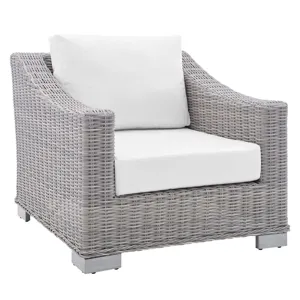 Conway Sunbrella Outdoor Patio Wicker Rattan 4-Piece Furniture Set