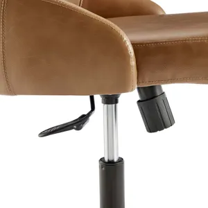 Designate Swivel Vegan Leather Office Chair