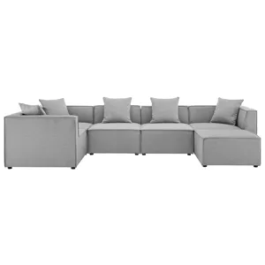 Saybrook Outdoor Patio Upholstered 6-Piece Sectional Sofa