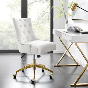 Regent Tufted Performance Velvet Office Chair