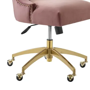 Empower Channel Tufted Performance Velvet Office Chair
