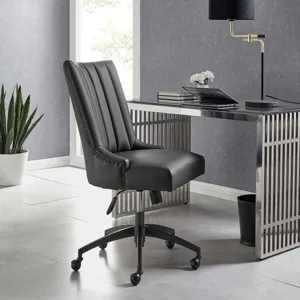 Empower Channel Tufted Vegan Leather Office Chair