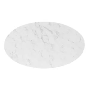 Verne 48" Oval Artificial Marble Dining Table
