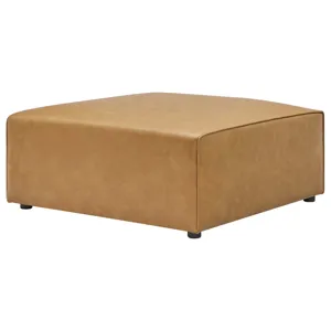 Mingle Vegan Leather 4-Piece Sofa and 2 Ottomans Set