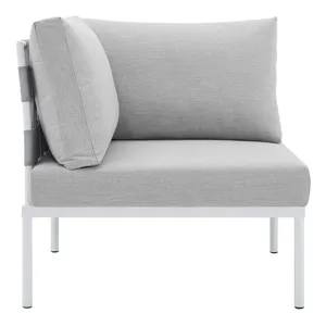 Harmony 6-Piece Sunbrella Outdoor Patio Aluminum Sectional Sofa Set