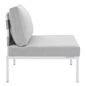 Harmony 8-Piece Sunbrella Outdoor Patio All Mesh Sectional Sofa Set