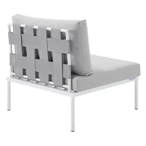 Harmony 8-Piece Sunbrella Outdoor Patio Aluminum Sectional Sofa Set