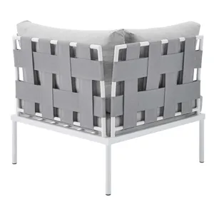 Harmony 8-Piece Sunbrella Outdoor Patio Aluminum Sectional Sofa Set