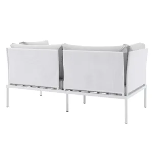 Harmony 8-Piece Sunbrella Outdoor Patio Aluminum Seating Set
