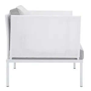 Harmony 8-Piece Sunbrella Outdoor Patio Aluminum Seating Set
