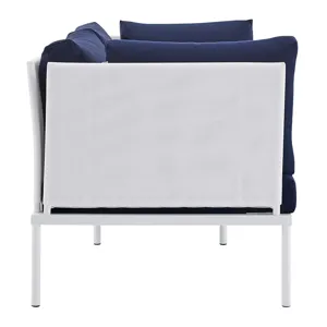 Harmony 8-Piece Sunbrella Outdoor Patio Aluminum Seating Set