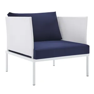 Harmony 8-Piece Sunbrella Outdoor Patio Aluminum Seating Set