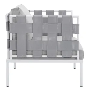 Harmony 8-Piece Sunbrella Outdoor Patio Aluminum Seating Set