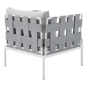 Harmony 8-Piece Sunbrella Outdoor Patio Aluminum Seating Set