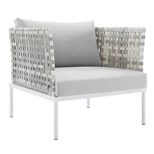 Harmony 10-Piece Sunbrella Basket Weave Outdoor Patio Aluminum Sectional Sofa Set