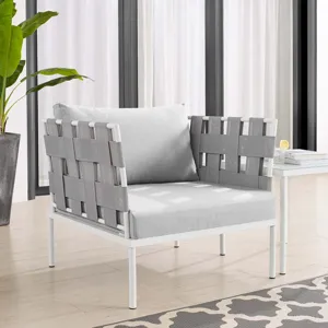 Harmony Sunbrella Outdoor Patio Aluminum Armchair