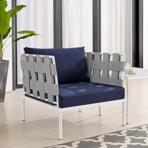 Harmony Sunbrella Outdoor Patio Aluminum Armchair