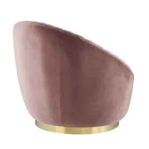 Whirr Tufted Performance Velvet Performance Velvet Swivel Chair
