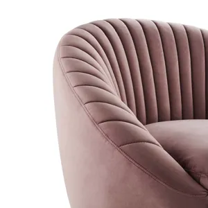 Whirr Tufted Performance Velvet Performance Velvet Swivel Chair