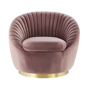 Whirr Tufted Performance Velvet Performance Velvet Swivel Chair
