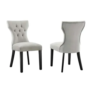 Silhouette Performance Velvet Dining Chairs - Set of 2