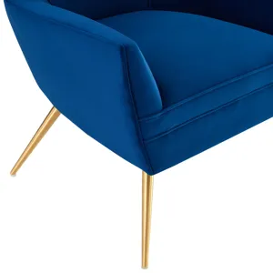 Renata Button Tufted Performance Velvet Armchair