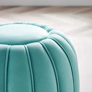 Celebrate Channel Tufted Performance Velvet Ottoman