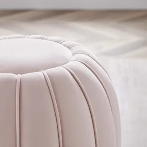 Celebrate Channel Tufted Performance Velvet Ottoman