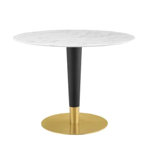 Zinque 40" Artificial Marble Dining Table
