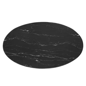 Lippa 48" Oval Artificial Marble Dining Table