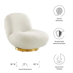 Kindred Upholstered Fabric Swivel Chair
