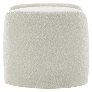 Nebula Boucle Upholstered Ottoman