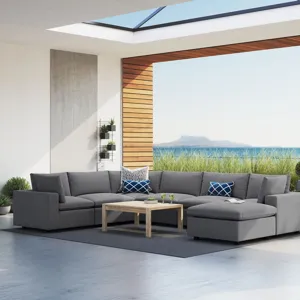 Commix 7-Piece Sunbrella® Outdoor Patio Sectional Sofa