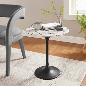 Lippa 20" Round Terrazzo Side Table