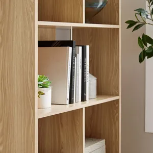 Transmit 5 Shelf Wood Grain Bookcase