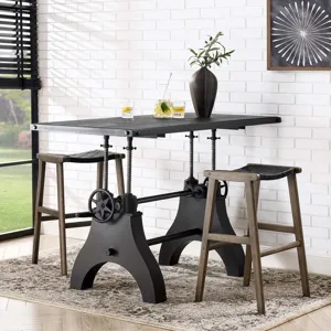 Genuine 60" Adjustable Height Dining Table and Computer Desk