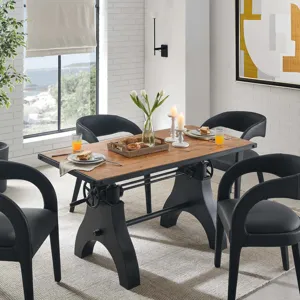 Genuine 60" Adjustable Height Dining Table and Computer Desk