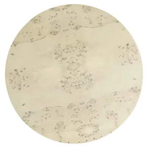 Cosmos 35" Round Burl Wood Coffee Table