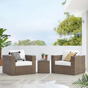 Convene Outdoor Patio Outdoor Patio 3-Piece Furniture Set