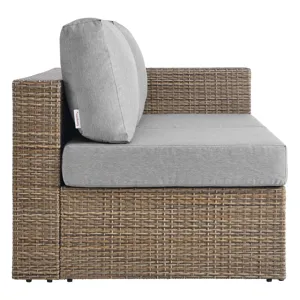 Convene Outdoor Patio Outdoor Patio Sectional Sofa and Ottoman Set
