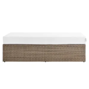 Convene Outdoor Patio Outdoor Patio Sectional Sofa and Ottoman Set