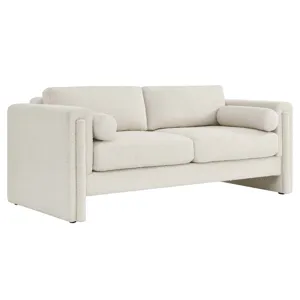 Visible Boucle Fabric Sofa