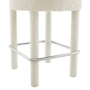 Toulouse Boucle Fabric Counter Stool