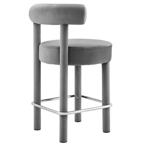Toulouse Performance Velvet Counter Stool