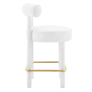 Toulouse Performance Velvet Counter Stool