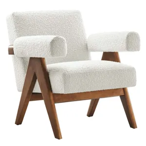 Lyra Boucle Fabric Armchair