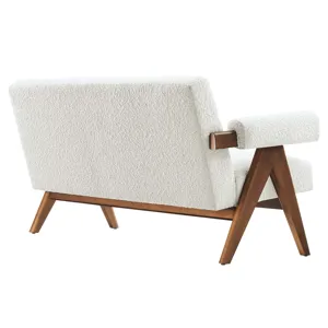 Lyra Boucle Fabric Loveseat