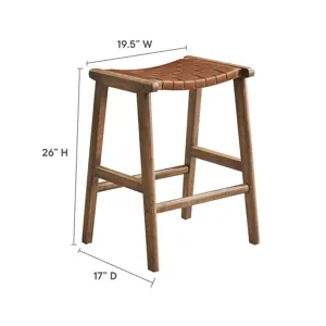 Saorise Wood Counter Stool - Set of 2