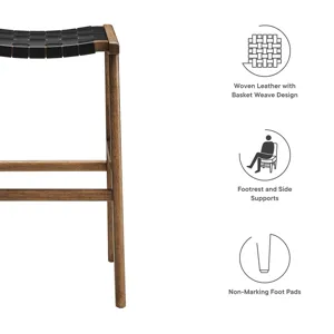 Saorise Wood Bar Stool - Set of 2